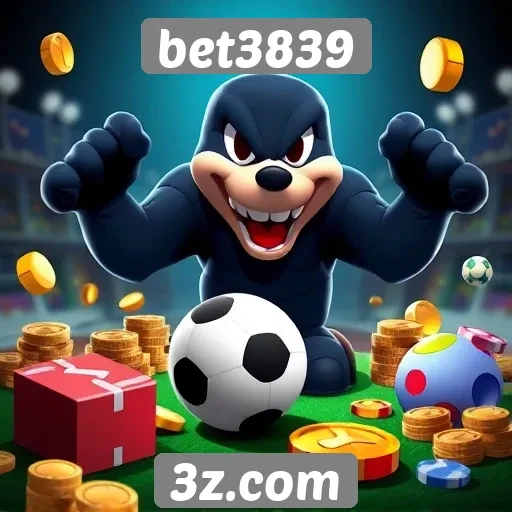 Variedade de jogos disponíveis na plataforma bet3839